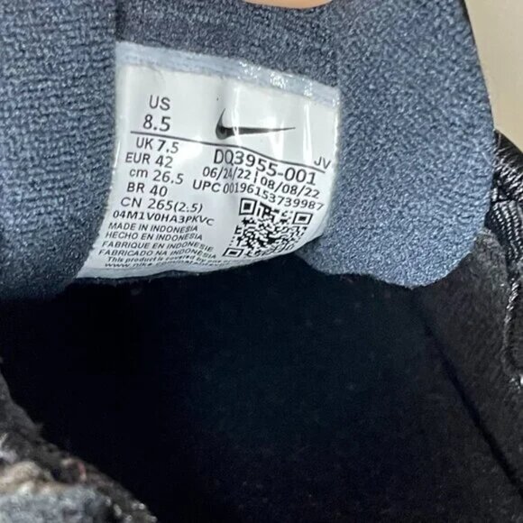 Nike | Air Max 97 Low Running Shoes Black Dark Obsidian University Blue - Picture 6 of 7